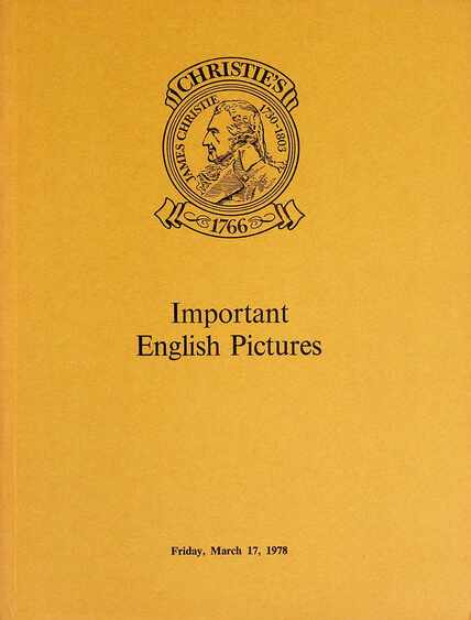 Christies March 1978 Important English Pictures
