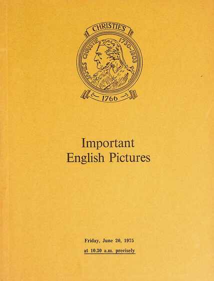 Christies June 1975 Important English Pictures
