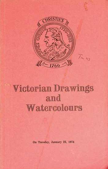 Christies January 1974 Victorian Drawings & Watercolours
