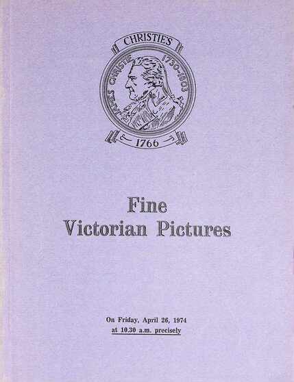 Christies April 1974 Fine Victorian Pictures