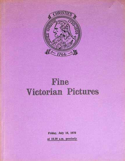 Christies July 1976 Fine Victorian Pictures