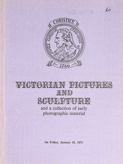 Christies January 1972 Victorian Pictures & Sculpture