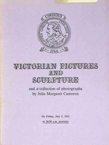 Christies July 1971 Victorian Pictures & Sculpture