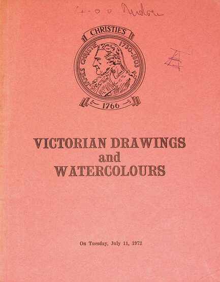 Christies July 1972 Victorian Drawings & Watercolours