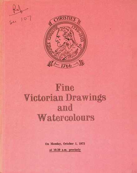 Christies October 1973 Fine Victorian Drawings & Watercolours