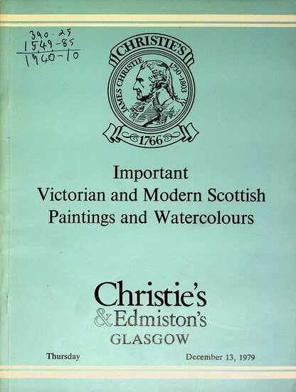 Christies December 1979 Important Victorian & Modern Scottish Paintings