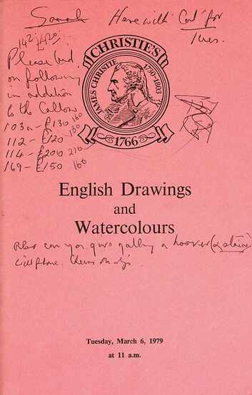 Christies March 1979 English Drawings & Watercolours