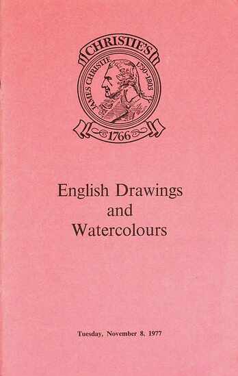 Christies November 1977 English Drawings & Watercolours