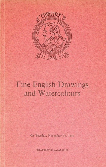 Christies November 1970 Fine English Drawings & Watercolours