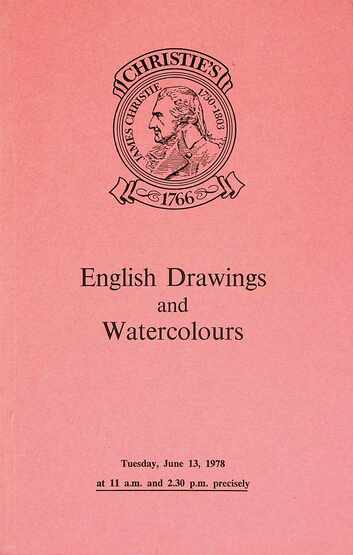Christies June 1978 English Drawings & Watercolours
