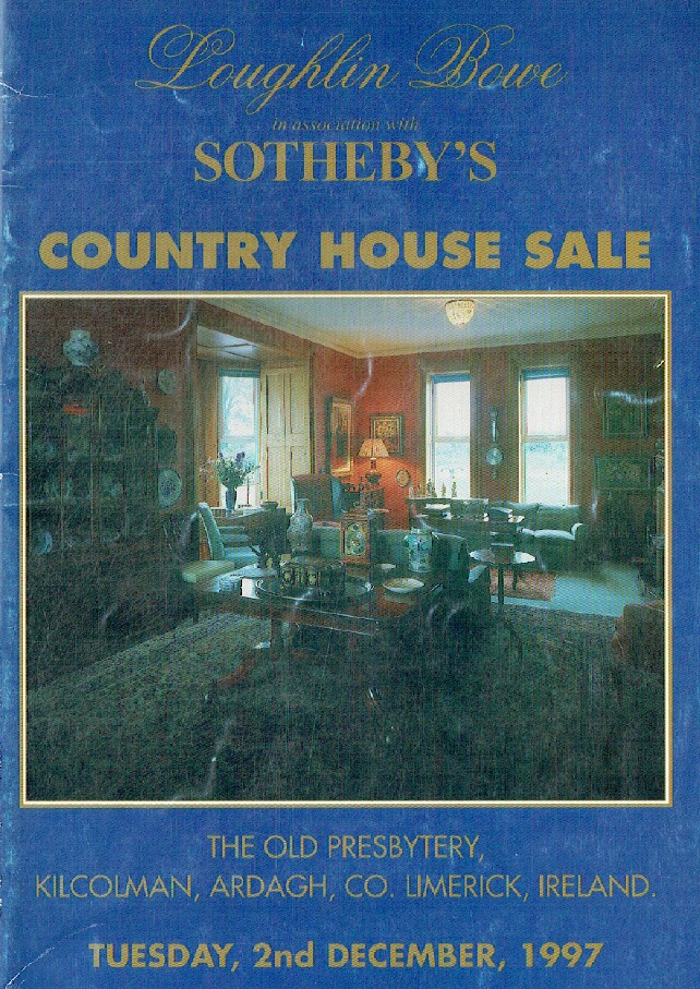 Sothebys December 1997 Loughlin Bowe Country House Sale - Click Image to Close