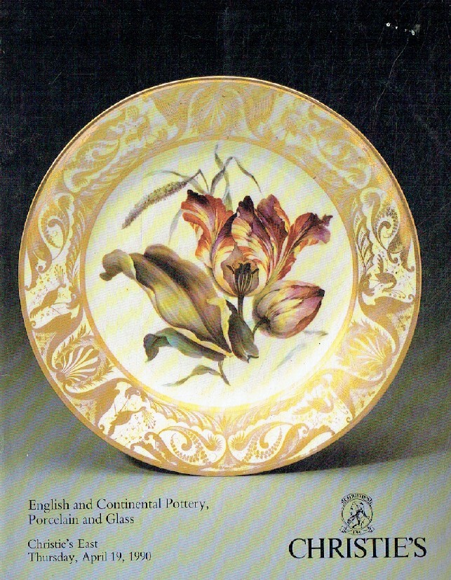 Christies April 1990 English & Continental Pottery, Porcelain and Glass