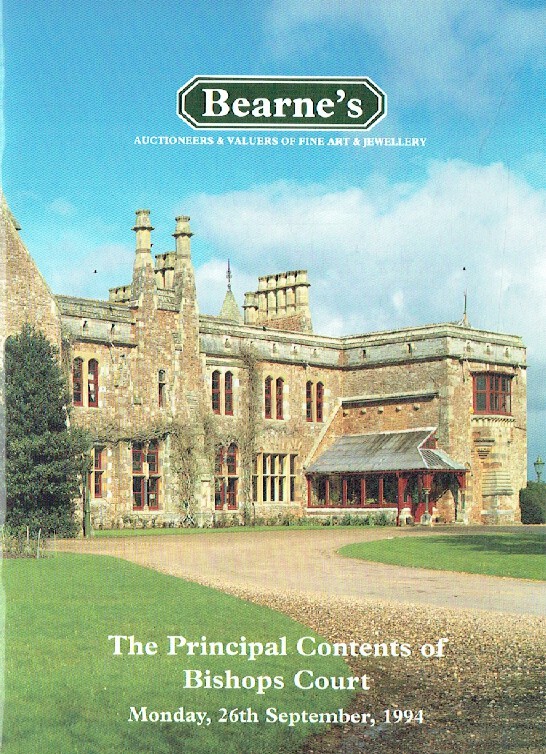 Bearnes September 1994 The Principal Contents of Bishops Court