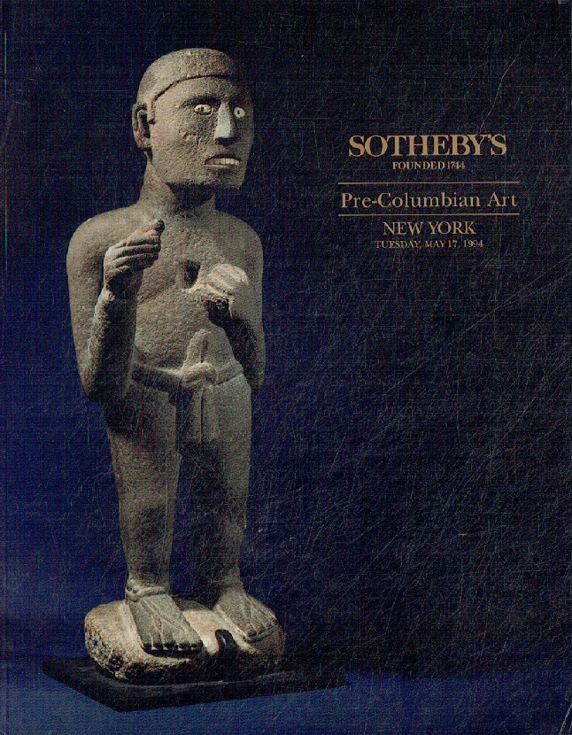 Sothebys May 1994 Pre-Columbian Art