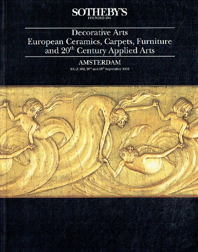 Sothebys Sep. 1993 Decorative Arts, European Ceramics, Carpets (Digital only)