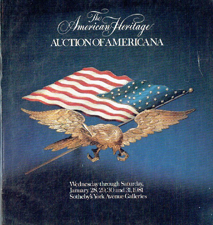 Sothebys January 1981 The American Heritage, Americana