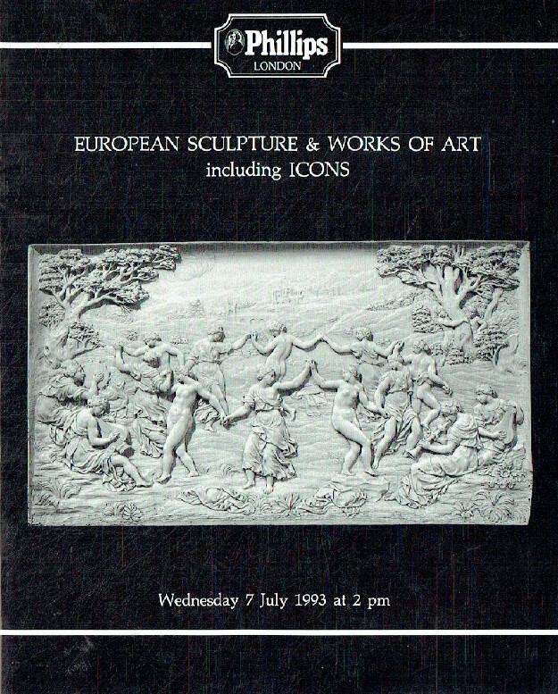 Phillips July 1993 European Sculpture and Works of Art inc. Icons - Click Image to Close