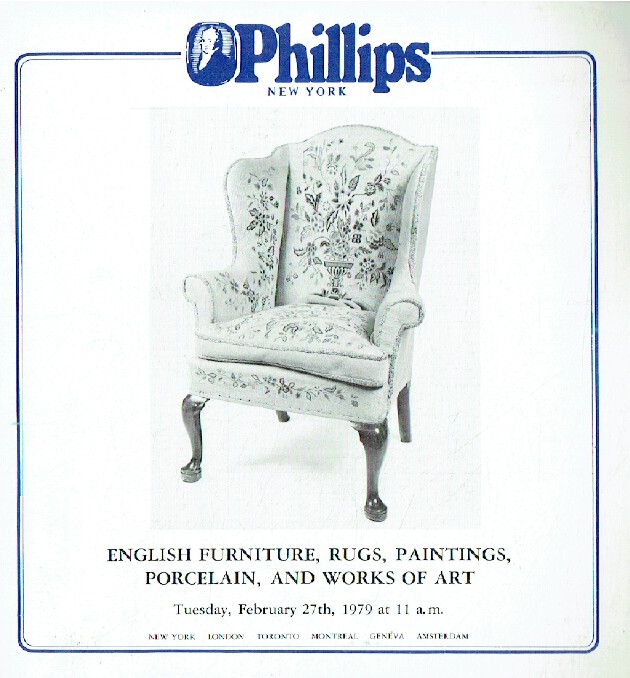 Phillips February 1979 English Furniture, Rugs, Paintings & WOA