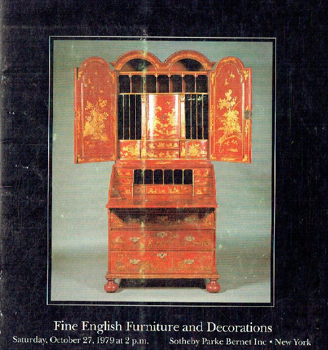 Sothebys October 1979 Fine English Furniture & Decorations
