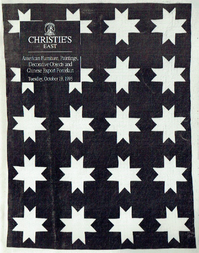Christies October 1993 American Furniture, Paintings & Chinese Export Porcelain