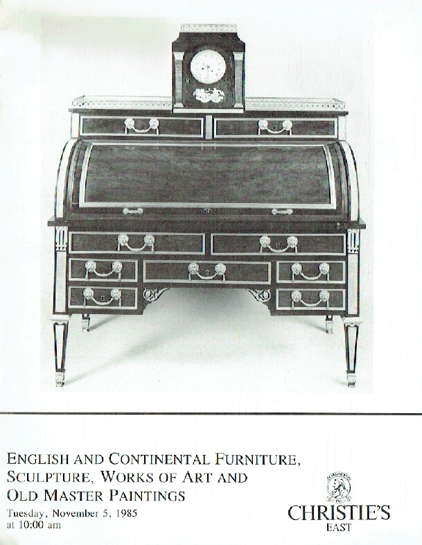 Christies November 1985 English & Continental Furniture, Old Master Paintings