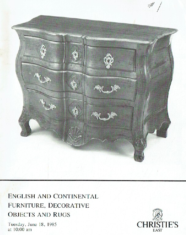Christies June 1985 English & Continental Furniture, Rugs