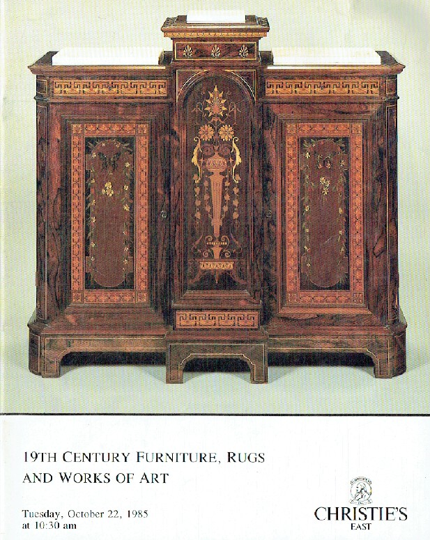 Christies October 1985 19th Century Furniture, Rugs & WOA