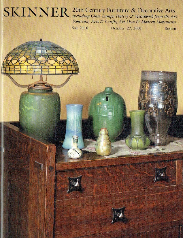 Skinner October 2001 20th Century Furniture & Decorative Arts Inc. Glass, Potter