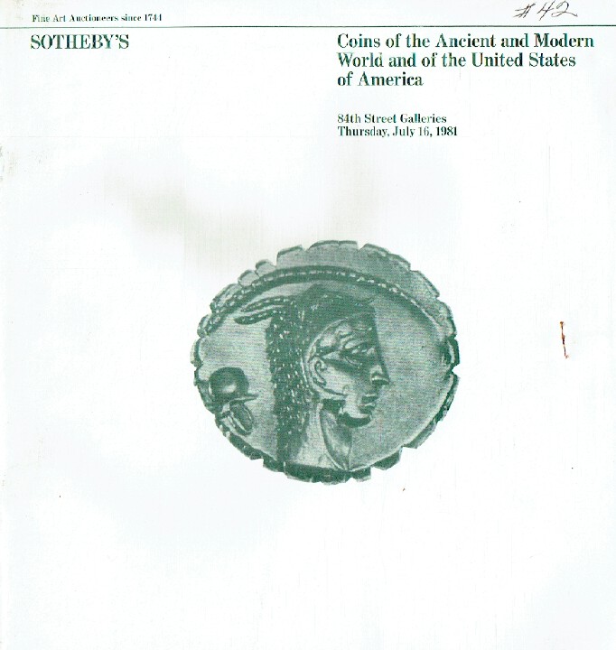 Sothebys July 1981 Coins of the Ancient & Modern