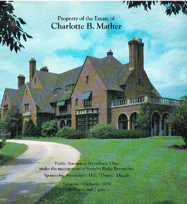 Sothebys October 1979 Property of the Estate of Charlotte B. Mather - Click Image to Close