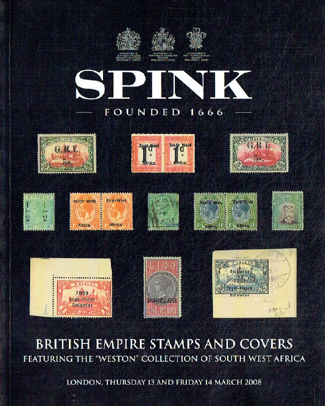 SPINK AUCTION CATALOGUE 2003 BRITISH EMPIRE 'KNIGHT' COLLECTION 