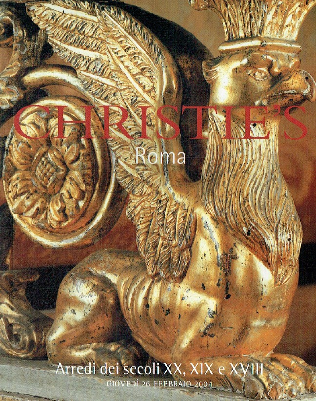 Christies February 2004 18th, 19th & 20th Centuries Furniture (Digital only)