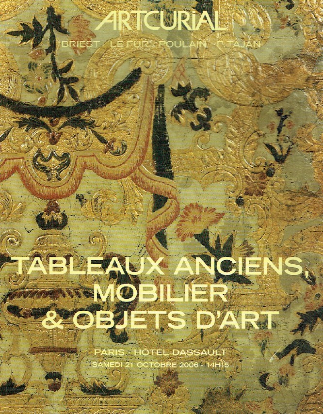 Artcurial October 2006 Old Paintings, Furniture & Works of Art - Click Image to Close