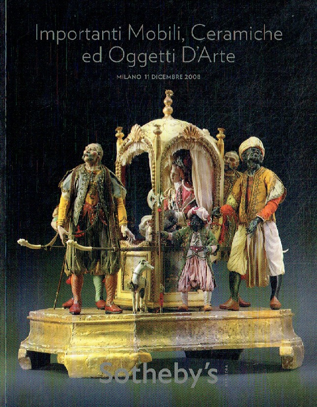 Sothebys December 2008 Important Furniture, Ceramics & WOA