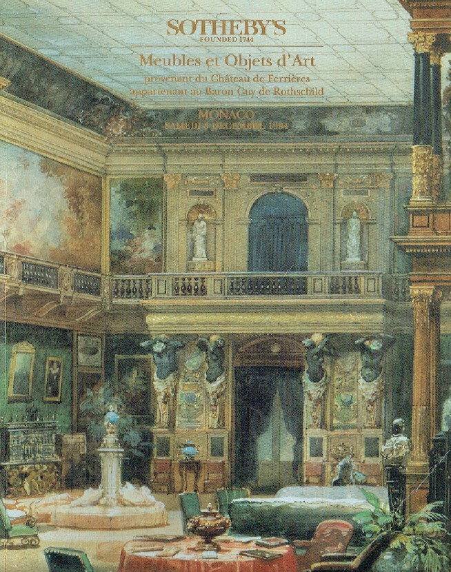 Sothebys December 1994 Furniture & Works of Art, by Baron Guy de Rothschild