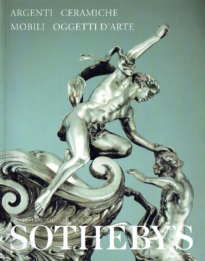 Sothebys June 2001 Silver, Furniture, Ceramics, Art of Objects