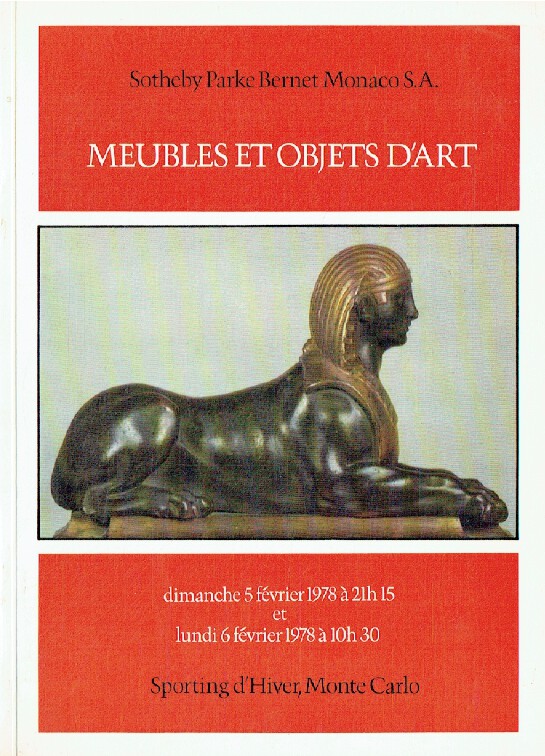 Sothebys February 1978 (French) Furniture & Works of Art