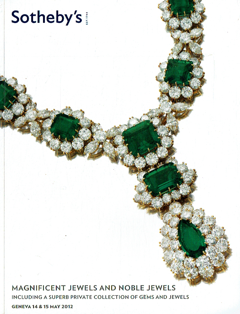 Sothebys May 2012 Magnificent Jewels & Noble Jewels inc. Gems and Jewels