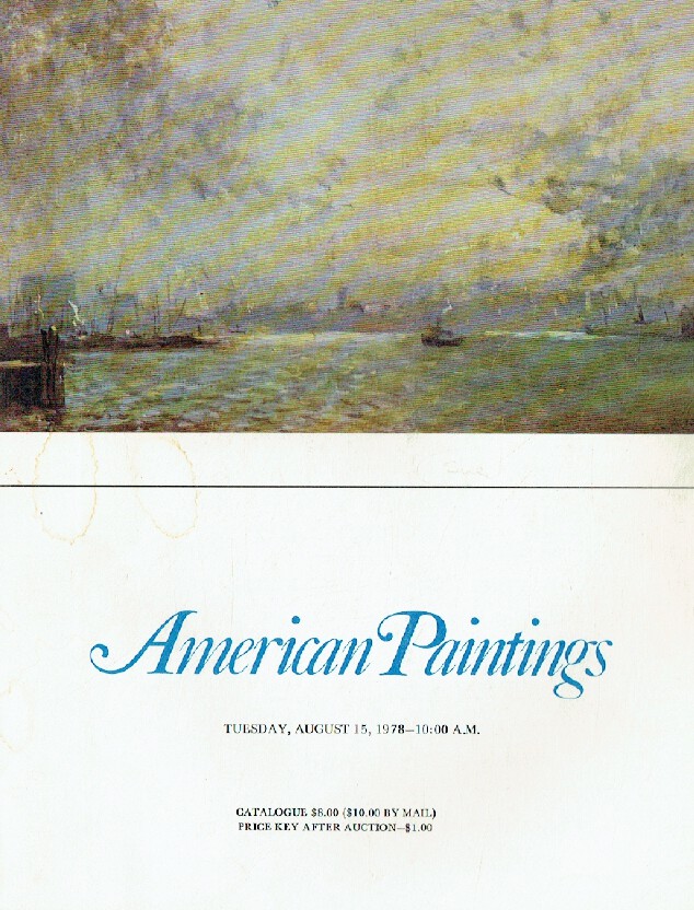 Richard A. Bourne August 1978 American Paintings