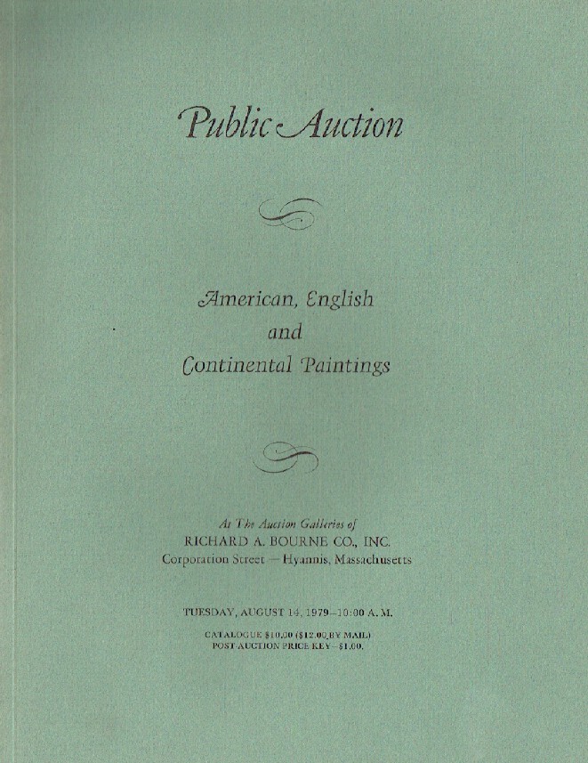 Richard A. Bourne August 1979 American, English & Continental Paintings