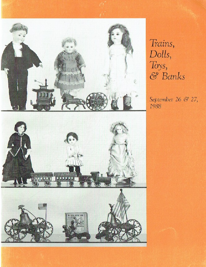 Richard A. Bourne September 1988 Trains, Dolls, Toys, & Banks