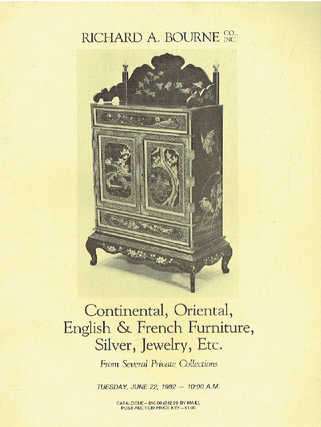 Richard A. Bourne June 1982 Continental, Oriental, English & French Furniture, S