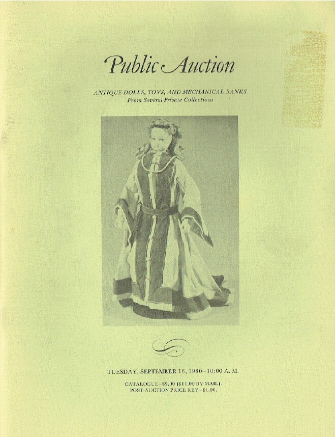 Richard A. Bourne September 1980 Antique Dolls, Toys & Mechanical Banks