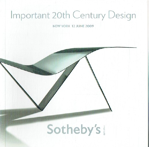 Sothebys June 2009 Important 20th Century Design