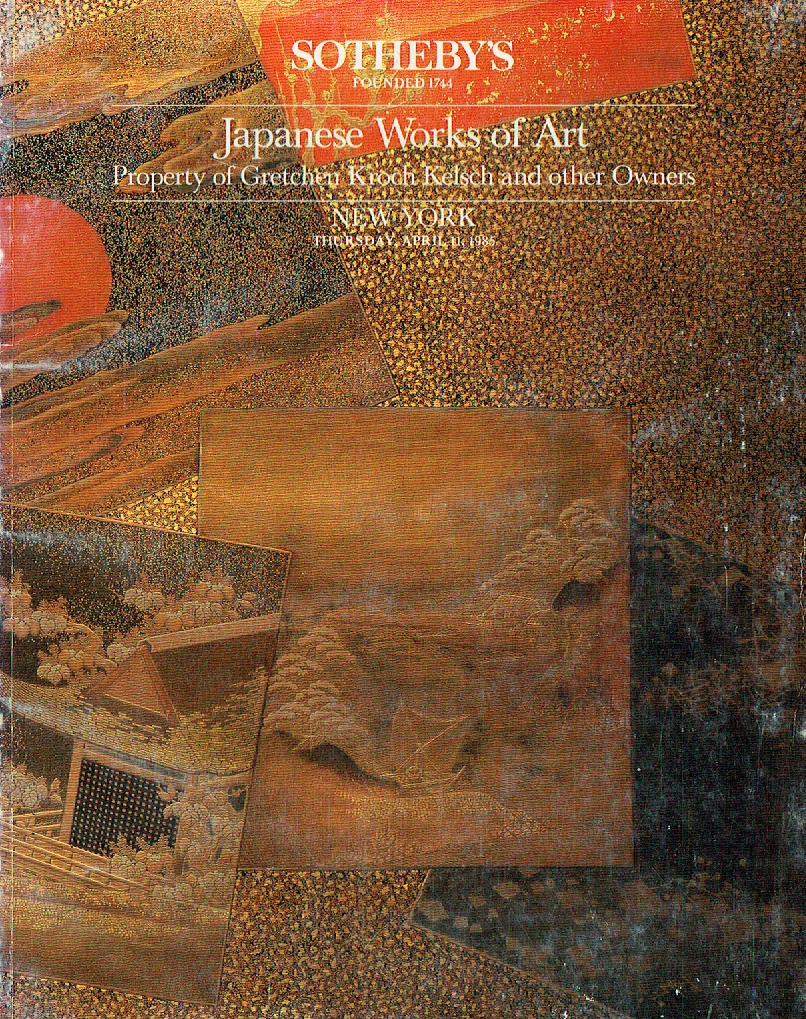 Sothebys April 1985 Japanese Works of Art Property of Gretchen Kroch Kelsch