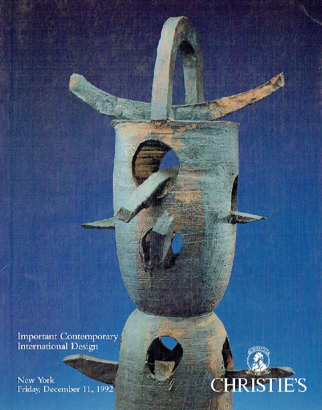 Christies December 1992 Important Contemporary International Design