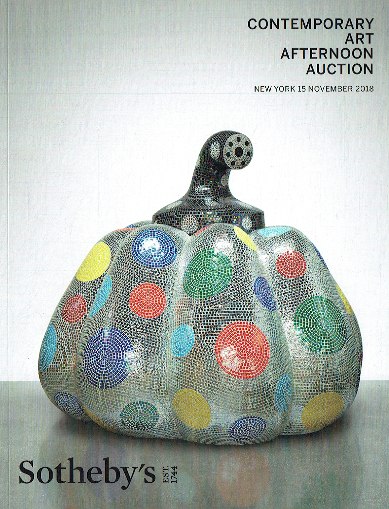 Sotheby's November 2018 Contemporary Art - Afternoon Auction