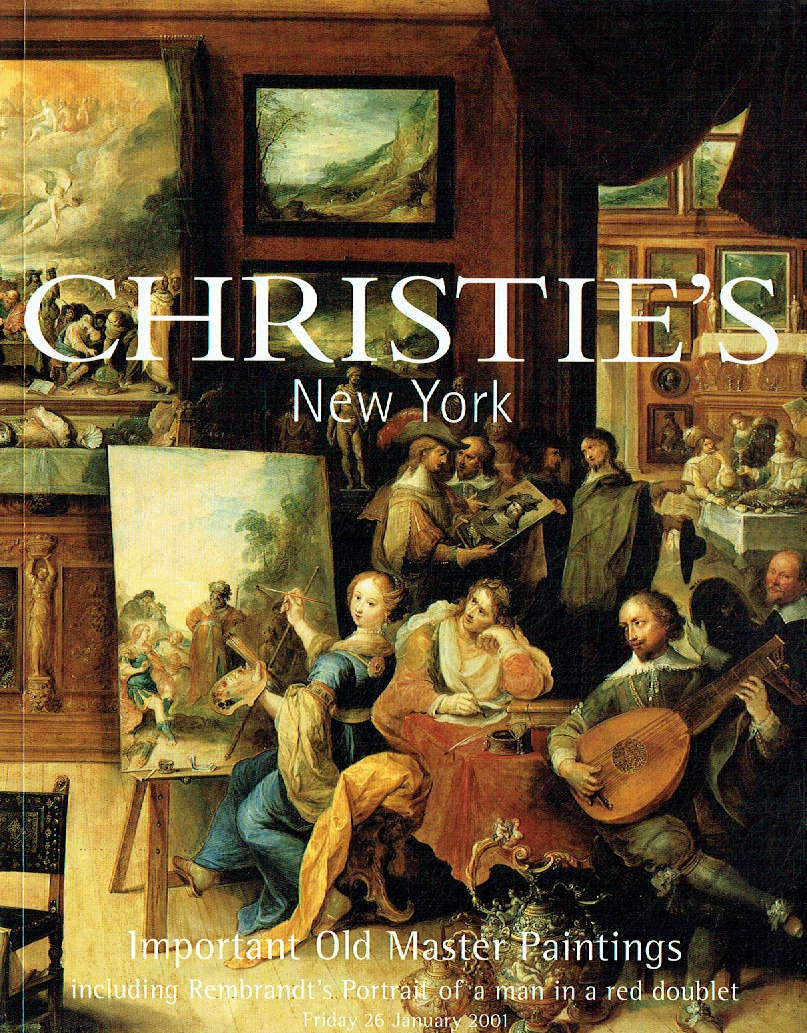 Christies Jan. 2001 Important Old Master Paintings Rembrandt's Portrait- Digital