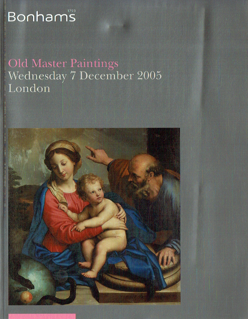 Bonhams December 2010 Old Master Paintings