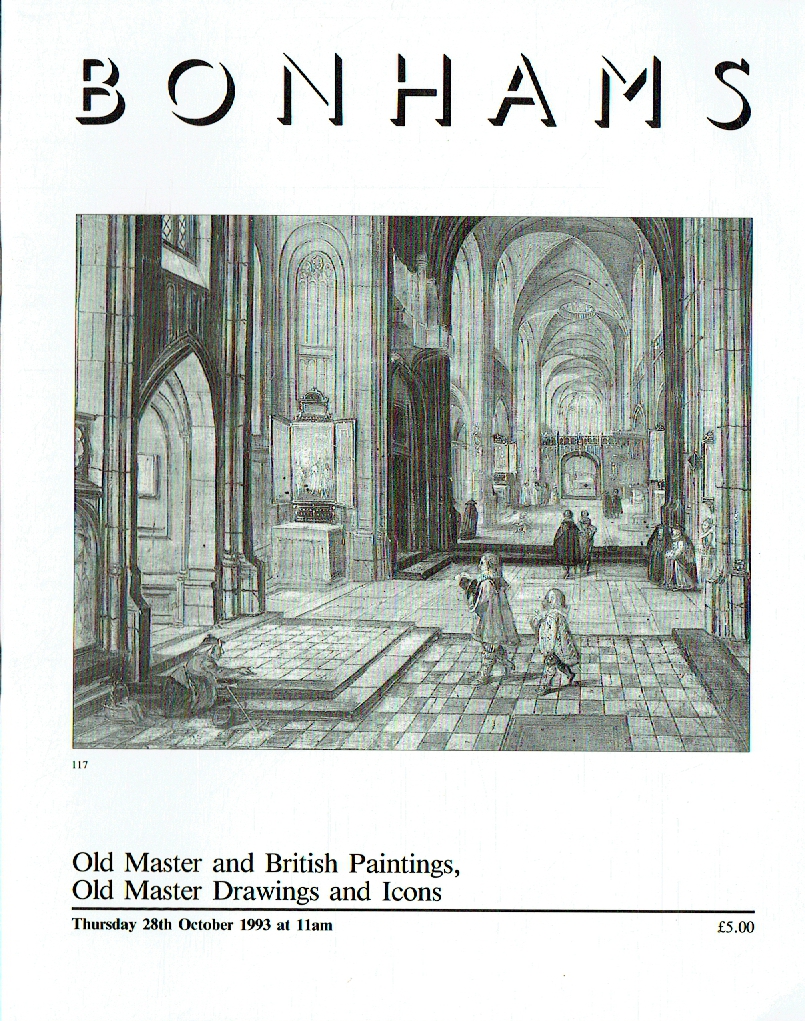 Bonhams October 1993 Old Master & British Paintings and Icons